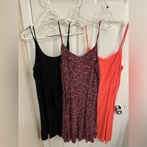 Old Navy Sundresses - Purple, Coral, and Black Size L and XL